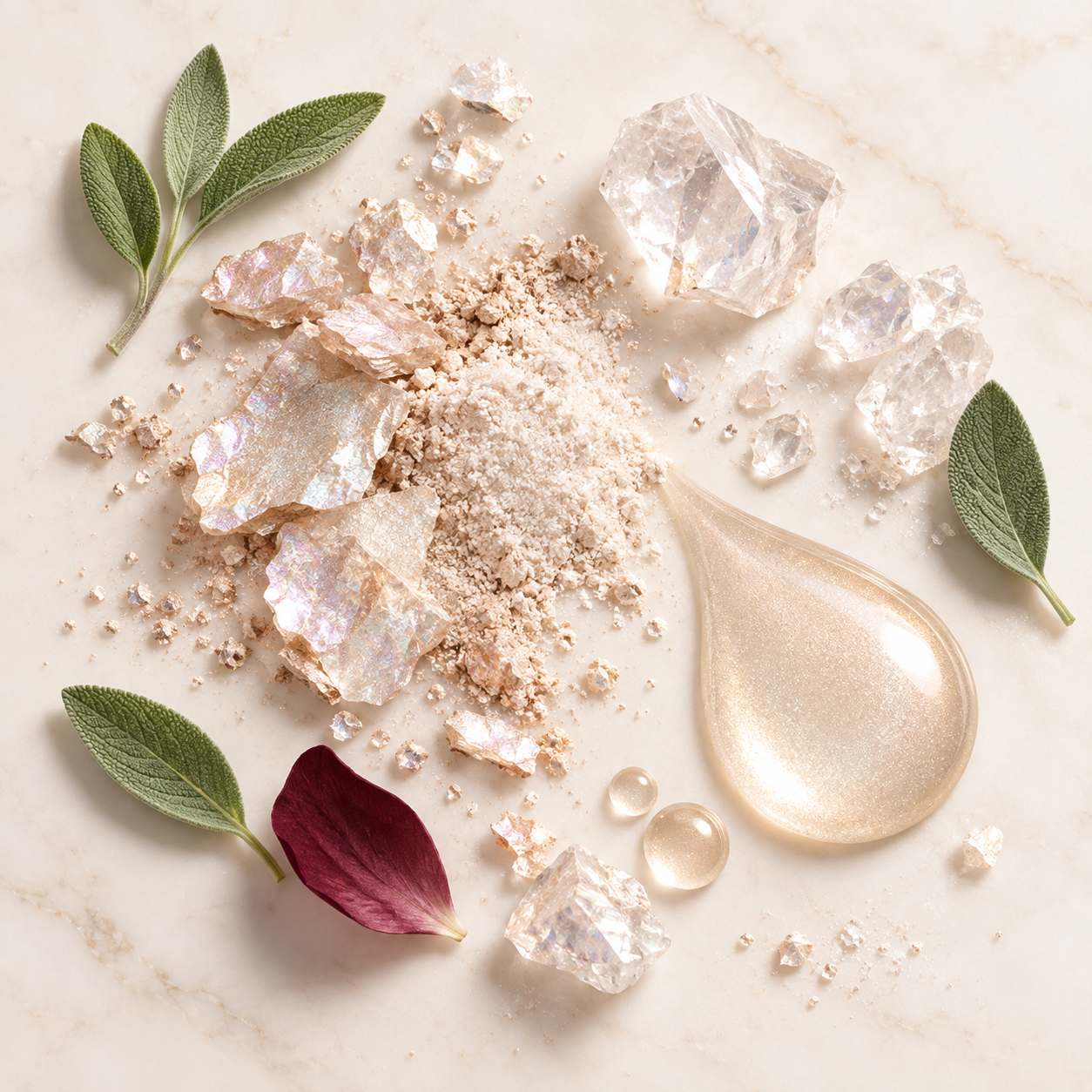 Pearlescent mica mineral pigments for a luminous finish